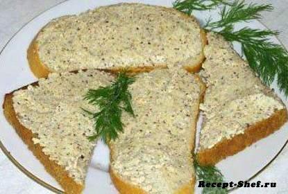Рецепт сырного паштета из брынзы, чеснока и грецких орехов