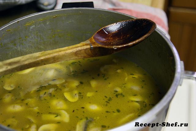 Простой рецепт грибного супа